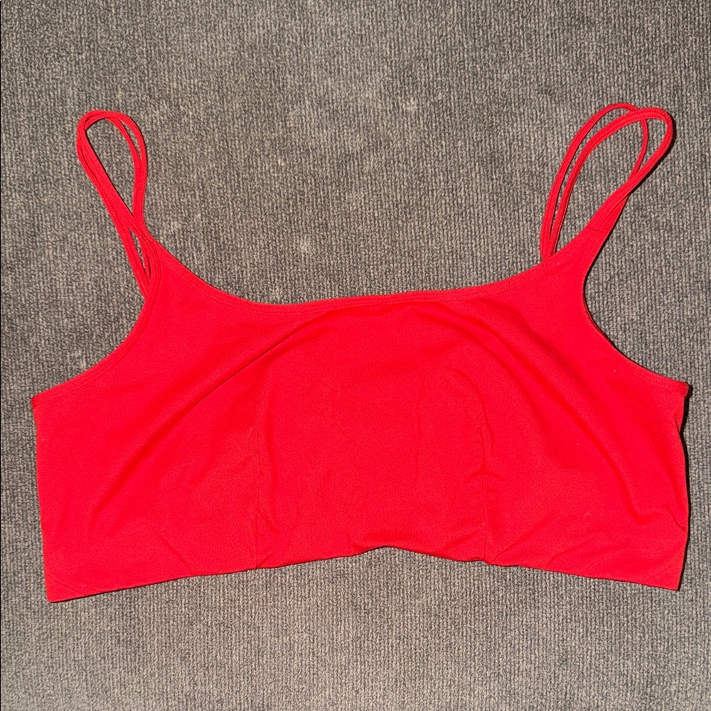 Women’s Bright Red Fabletics Minimum Support Sports Bra Size XXL/1X